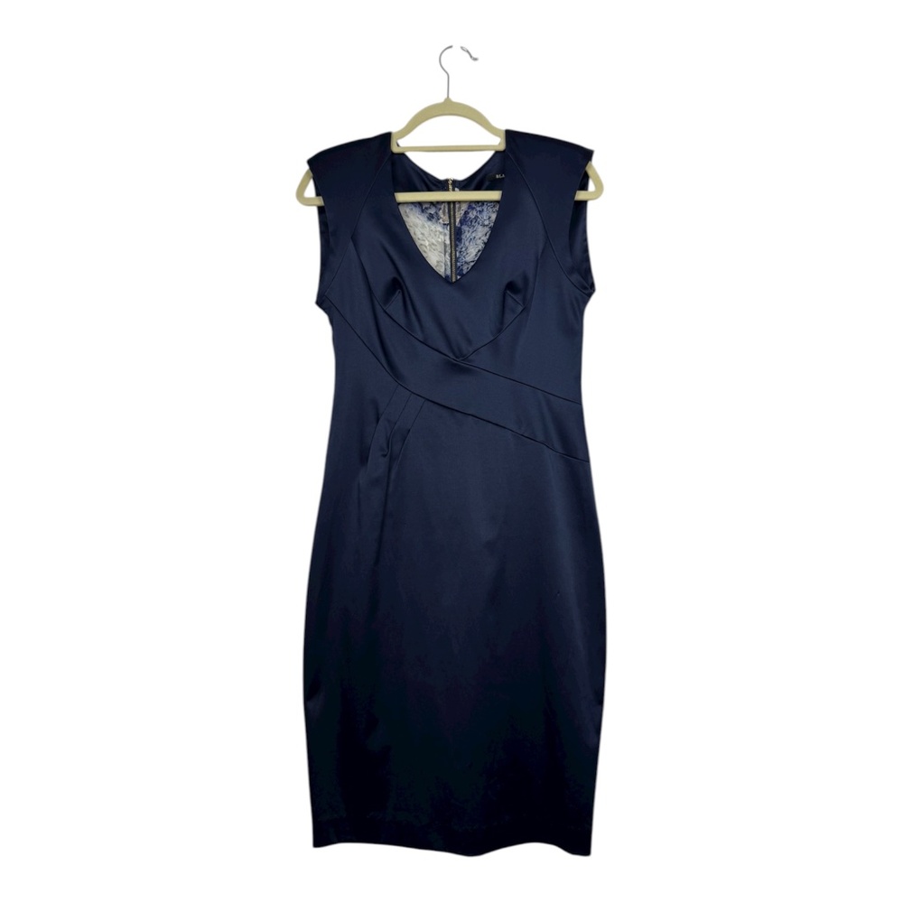 Black Halo Seamed dress with sweetheart‎ neckline